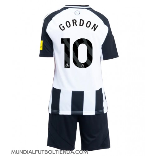Camiseta Newcastle United Anthony Gordon #10 Primera Equipación Replica 2024-25 para niños mangas cortas (+ Pantalones cortos)